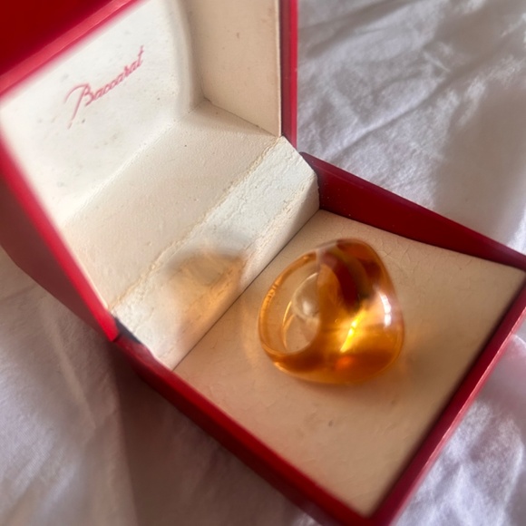 Baccarat Orange Ring - Picture 4 of 4